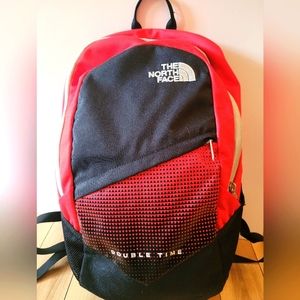 The North Face Double Time backpack, red/black